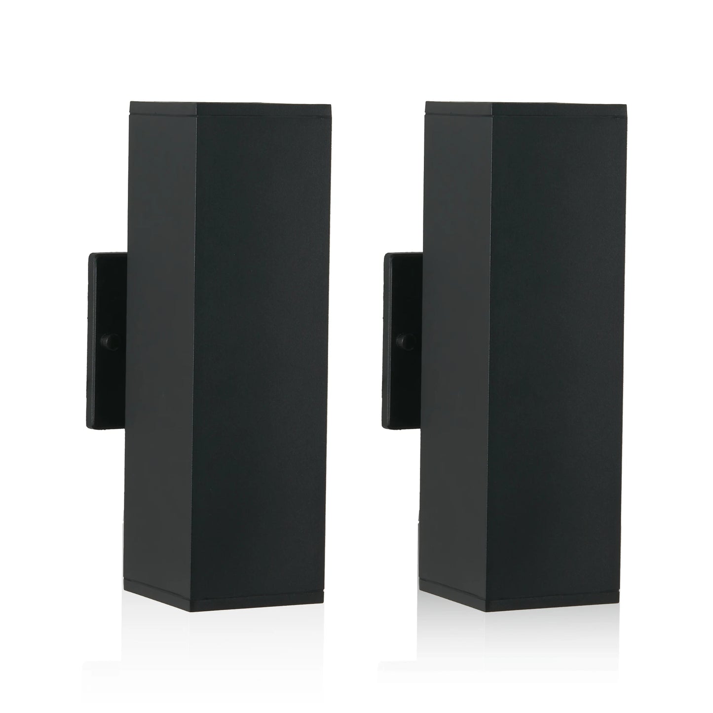 2-Pack Outdoor Wall Light IP65 Waterproof Up & Down GU10 Bulb Wall Sconce Black Aluminum Exterior Light (Stock in USA )