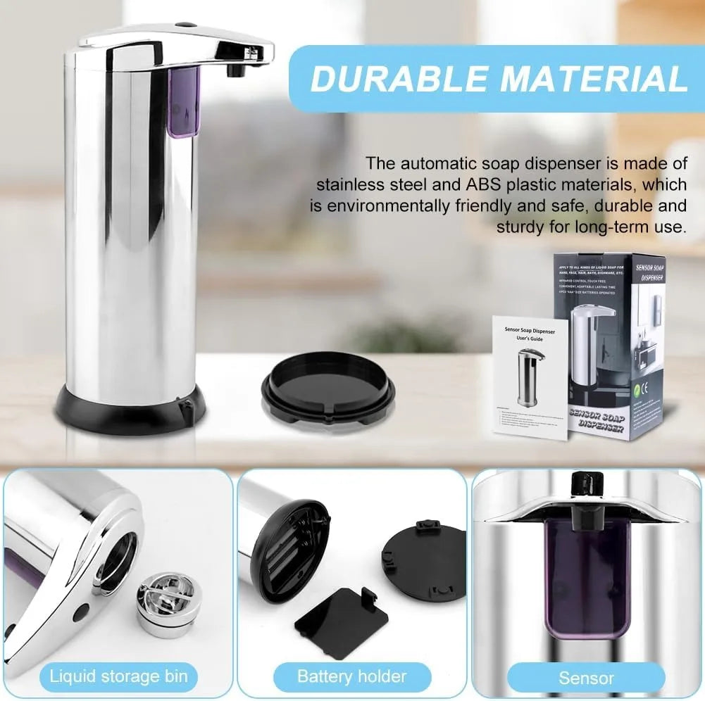 Touchless Automatic Soap Dispenser With Infrared Sensor Large Capacity Liquid Soap Sanitizer For Kitchen Bathroom Home