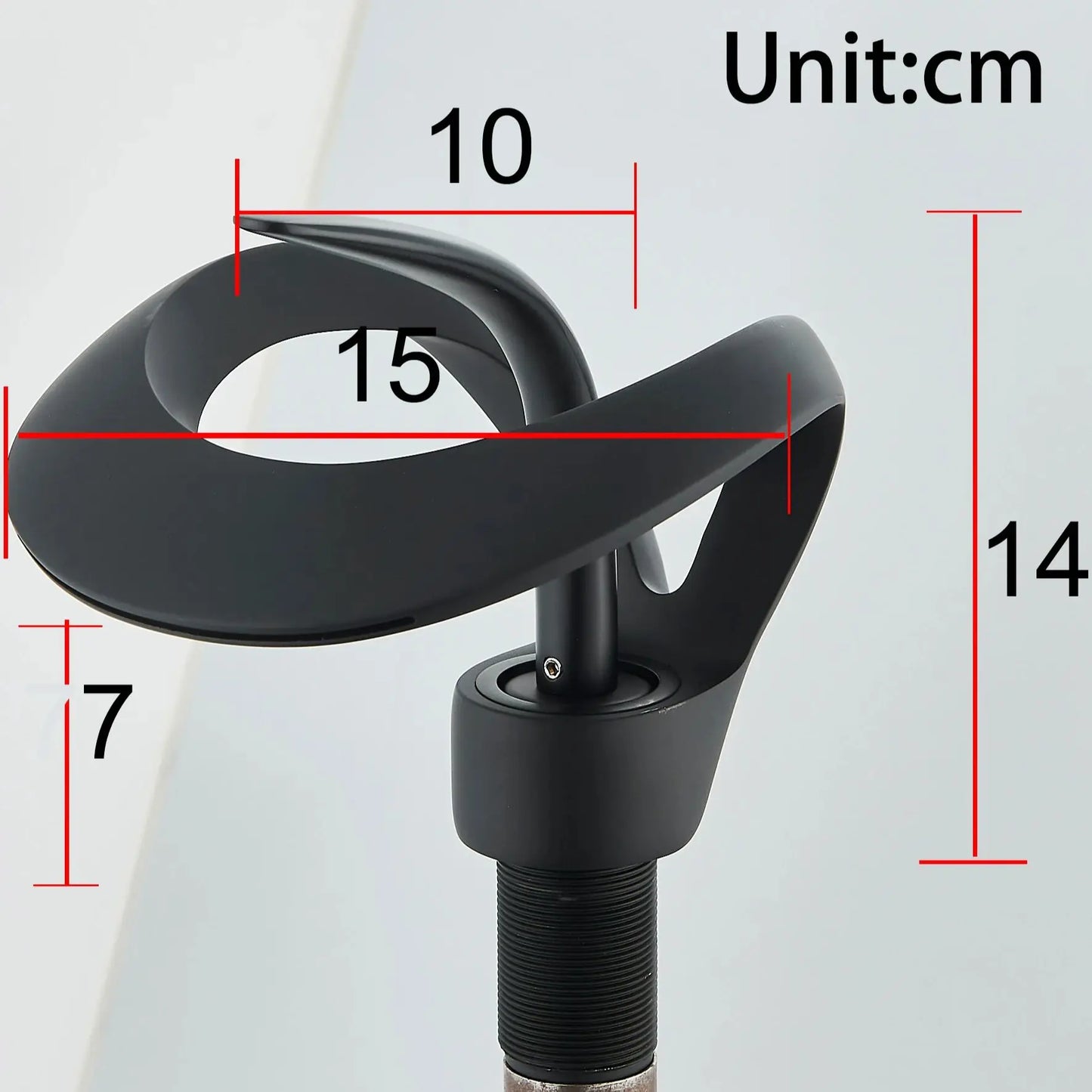 Modern Bathroom Sink Faucet Cold and hot water Unique Curved Waterfall Spout Single Handle Vanity Basin Mixer Tap Durable