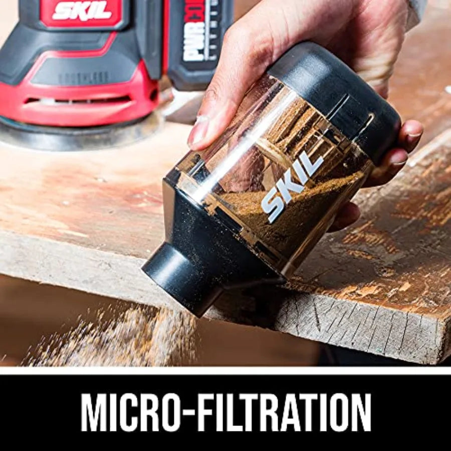 Core 20 Brushless 20V 5-Inch Random Orbital Sander Includes 2.0Ah Lithium Battery and PWRJump Charger - SR660302