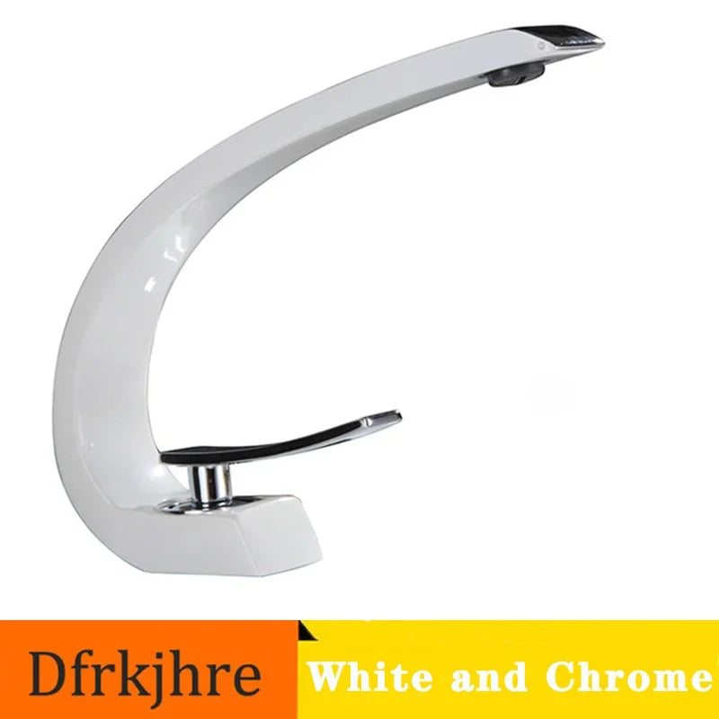 Basin Faucet Brass Chrome Faucet Brush Nickel Single Handle Deck Mounted Sink Mixer Tap Vanity Hot Cold Water Bathroom Faucets
