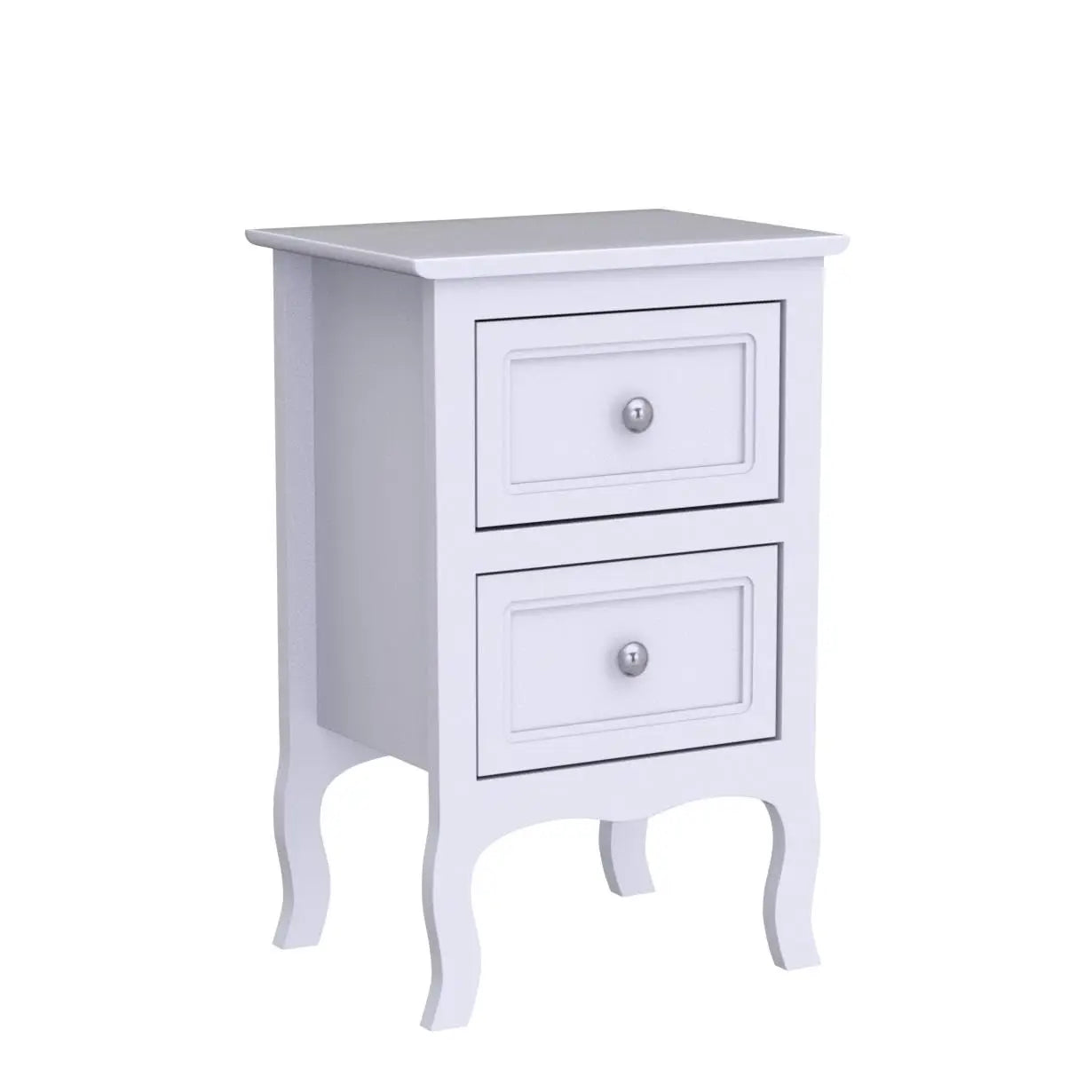 White Nightstand Set of 2. Farmhouse End Side Table Set of 2 Bedside Nightstands Chest with Drawers Small Night, Customized