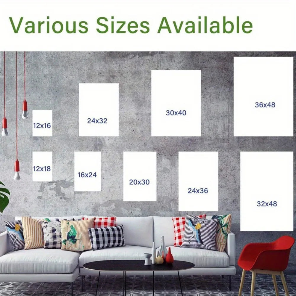 1.5 inch thick interior Art Deco mural for home decor, farmhouse kitchen wall art, suitable for interior decor