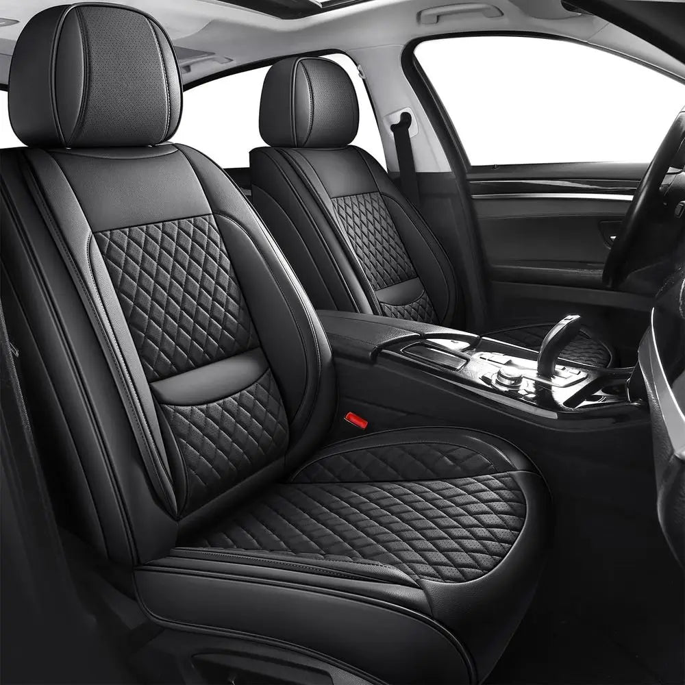 Full Coverage Waterproof Car Seat Covers Full Set Leather Car Seat Protector Automotive Seat Covers Universal Vehicle Cushion Co