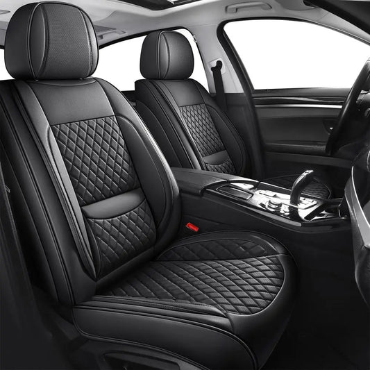 Full Coverage Waterproof Car Seat Covers Full Set Leather Car Seat Protector Automotive Seat Covers Universal Vehicle Cushion Co