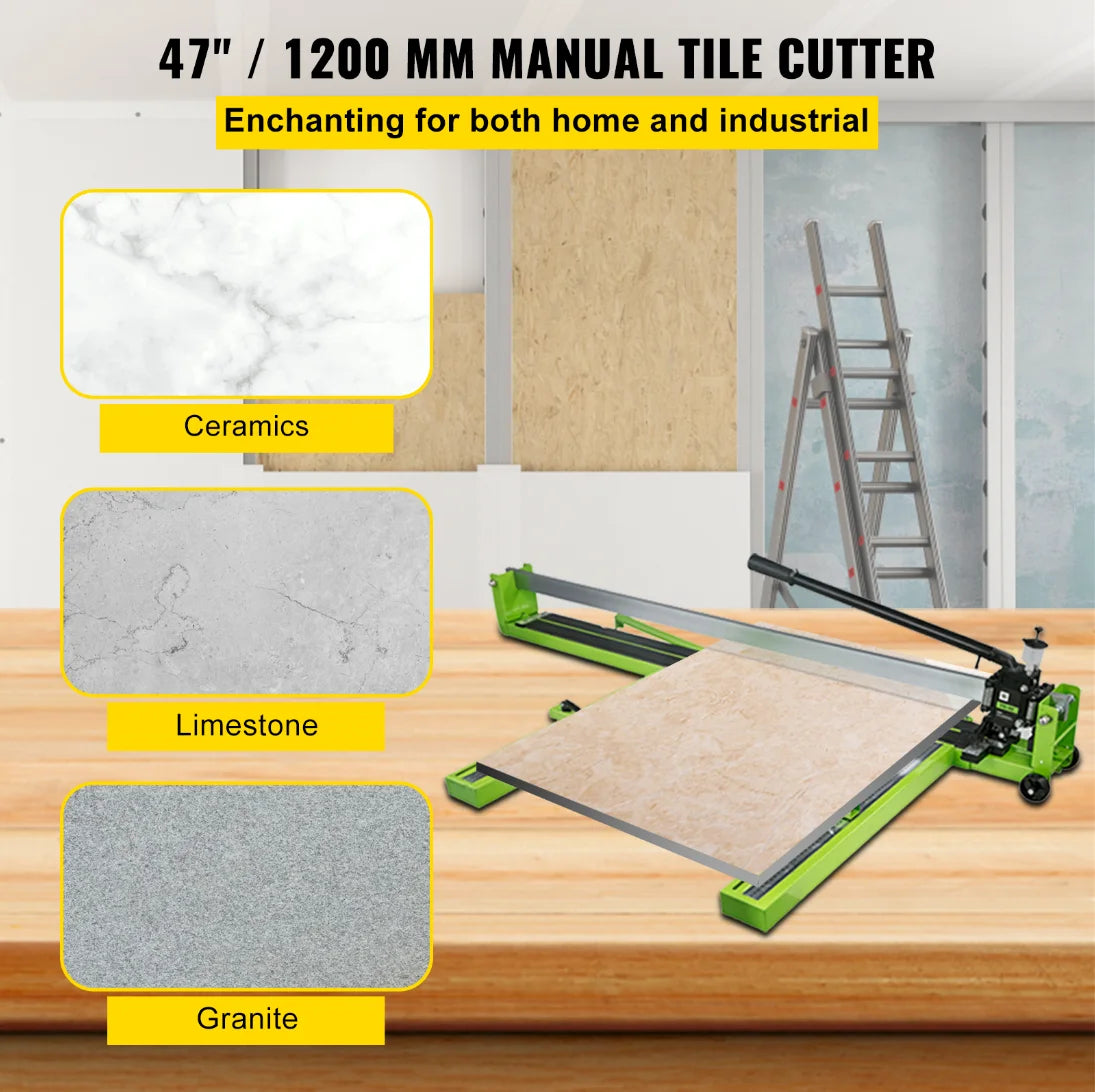 SucceBuy Manual Tile Cutter Infrared Laser Positioning Floor Cutter Push Knife Professional Tool for Cutting Porcelain Ceramic