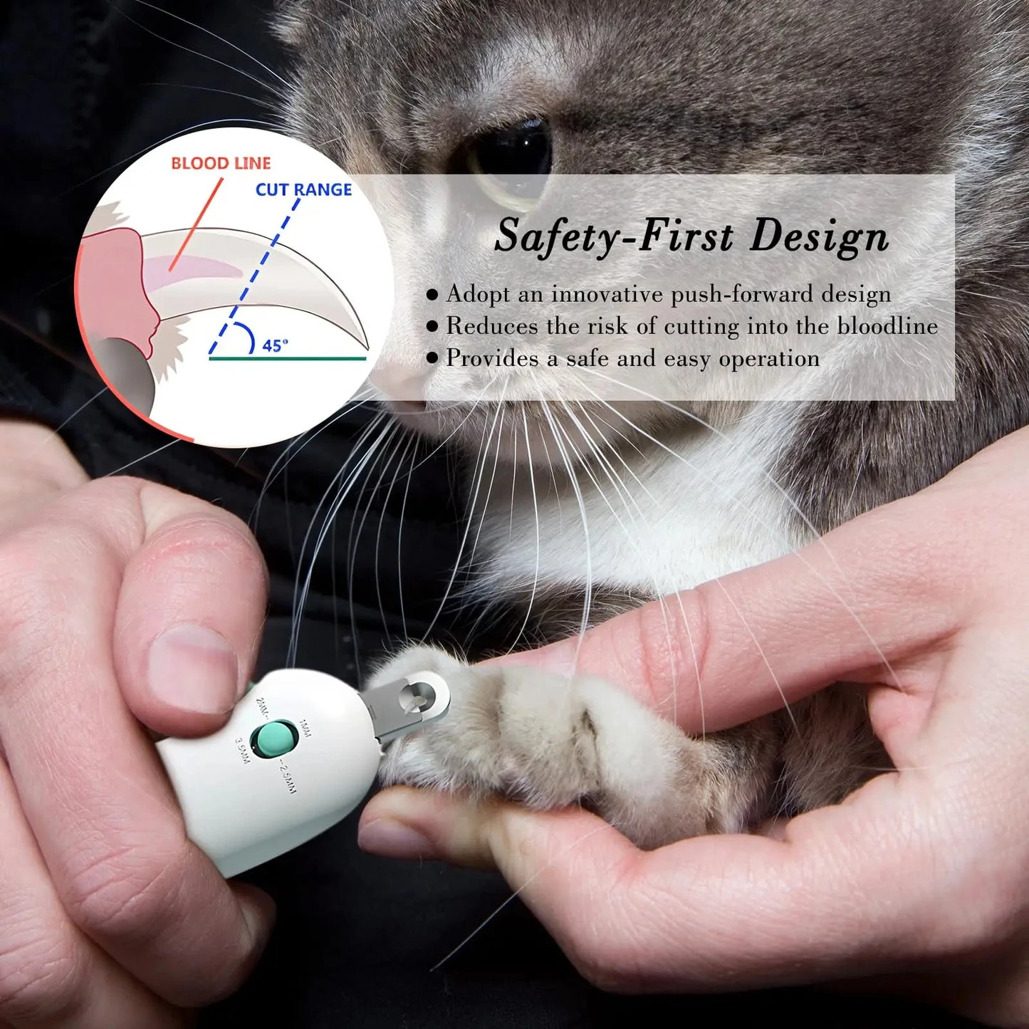 Cat Dog Nail Clipper Cutter Professional Pet Nail Clippers with Adjustable Hole Pet Claw Trimmer Puppy Kitten Care Grooming Tool