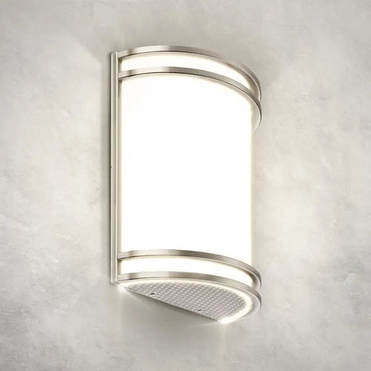 LED Indoor Wall Mount Light Fixture 10 Inch 15W Modern Interior Brushed Nickel Dimmable Wall Sconce Light ETL 3000K 4000K 5000K