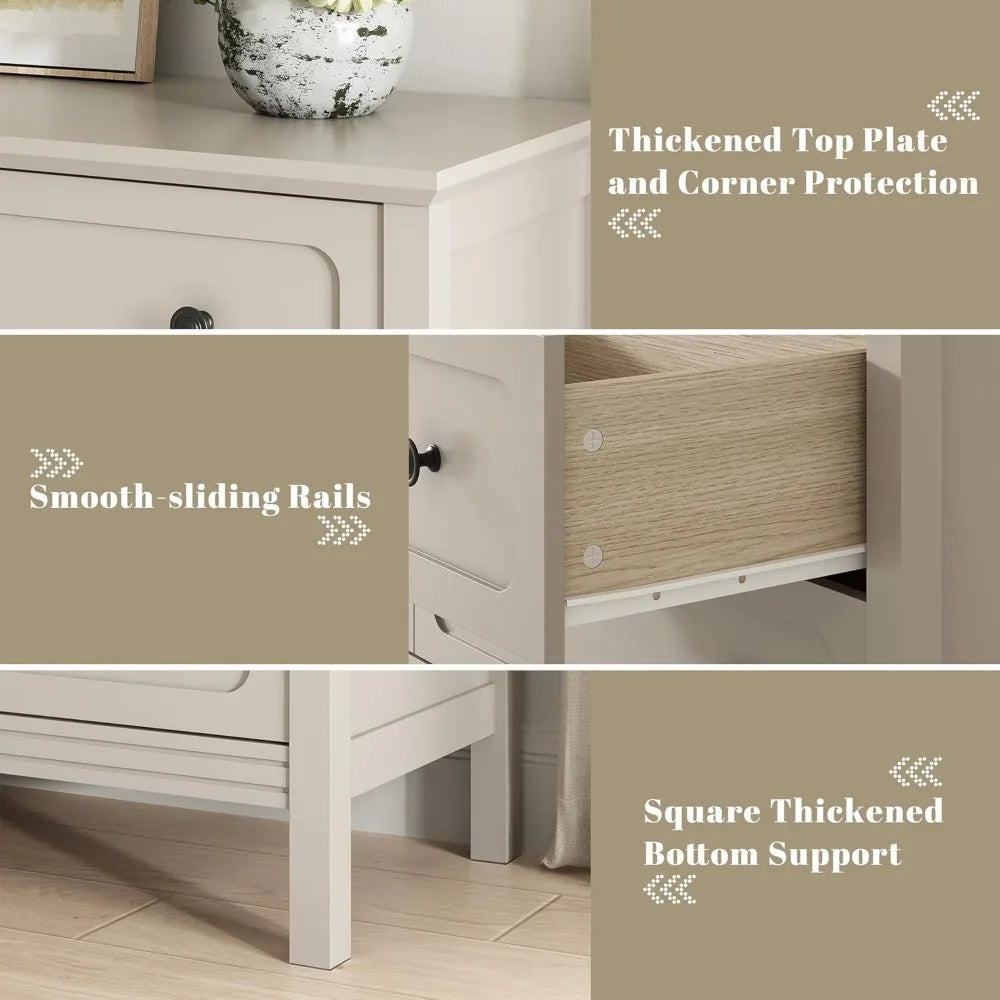 9-Drawer Dresser with Metal Handles Deep Drawers Large Wood Chest Bedroom Living Room Hallway, Custom