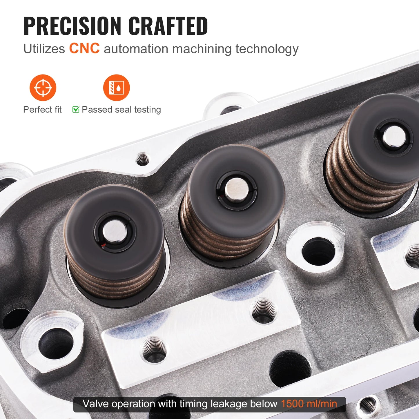 SucceBuyEngine Cylinder Head Assembly Replacement Aluminum Engine Cylinder Head Compatible with Small Block Ford Engines GT40