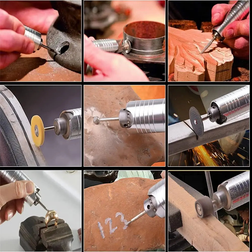 Flex Shaft Rotary Tool with Foot Pedal, 30 Accessories for Carving, Polishing, Drilling