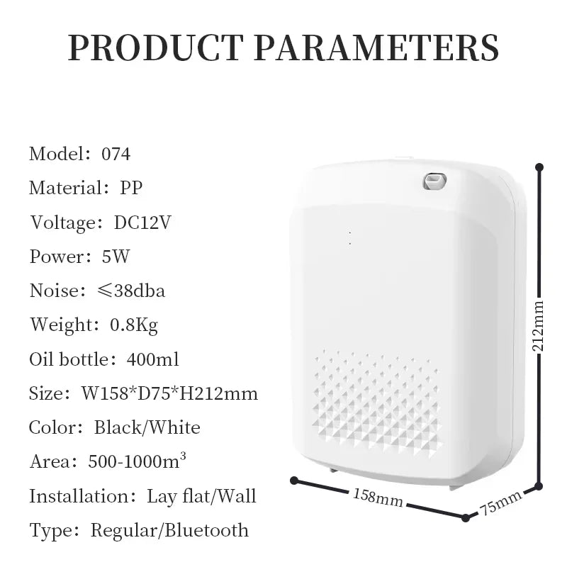 NAMSTE Aroma Diffuser 1000m³ Electric Aromati Oasis 400ML Essential Oil Capacity Air Freshener Bluetooth Control Incense Burner