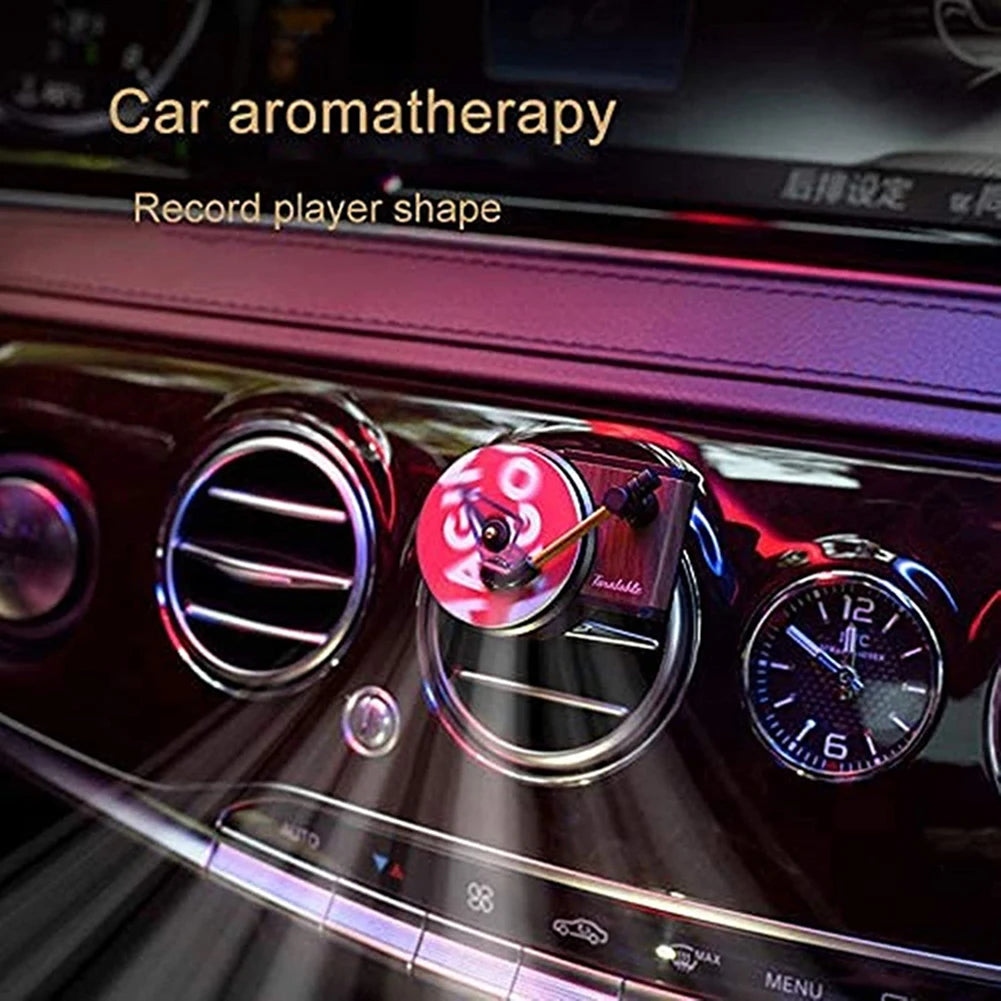 Air Vent Outlet Aromatherapy Clip Spin Phonograph Car Air Freshener Vent Clip Deodorant Auto Interior Decoration Accessories