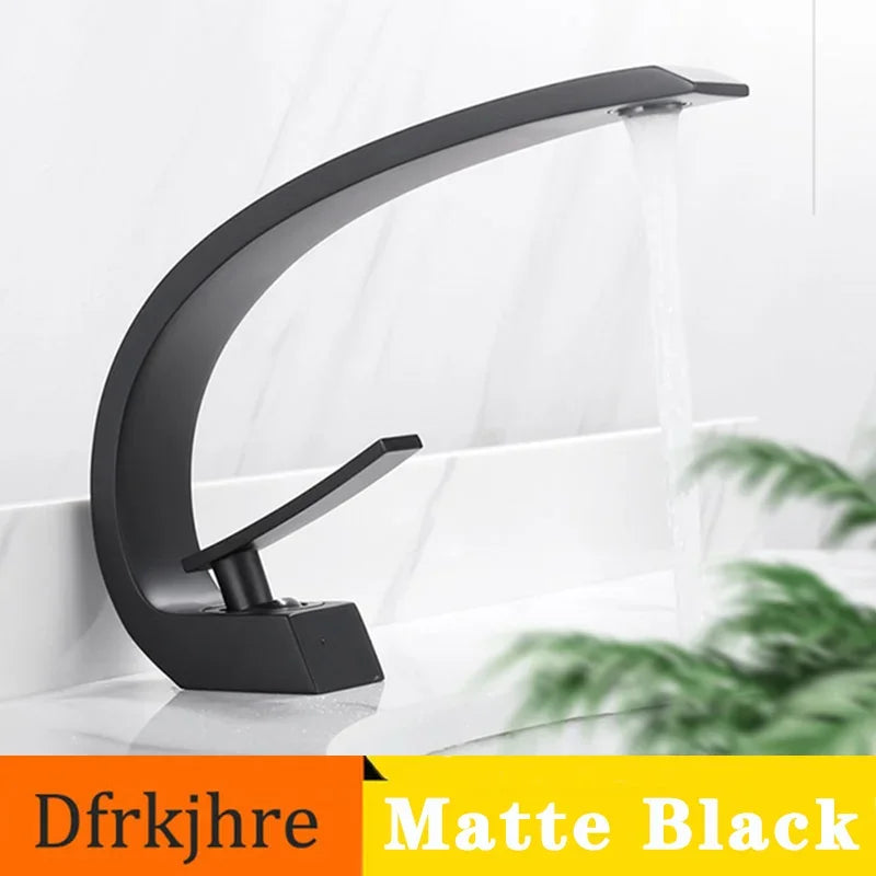 Basin Faucet Brass Chrome Faucet Brush Nickel Single Handle Deck Mounted Sink Mixer Tap Vanity Hot Cold Water Bathroom Faucets