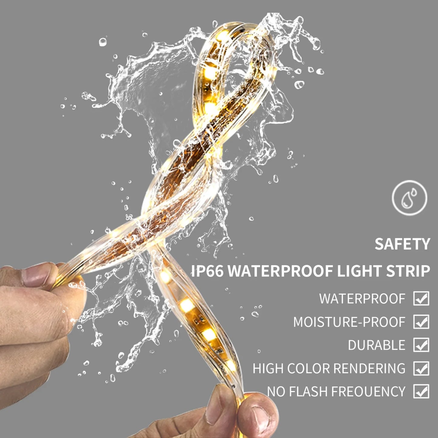 600x80CM Cloud-shape LED Bathroom Mirror with Backlight Dimmable LED Wall Vanity Mirror Touch Anti-fog, Adjustable 3 Colors