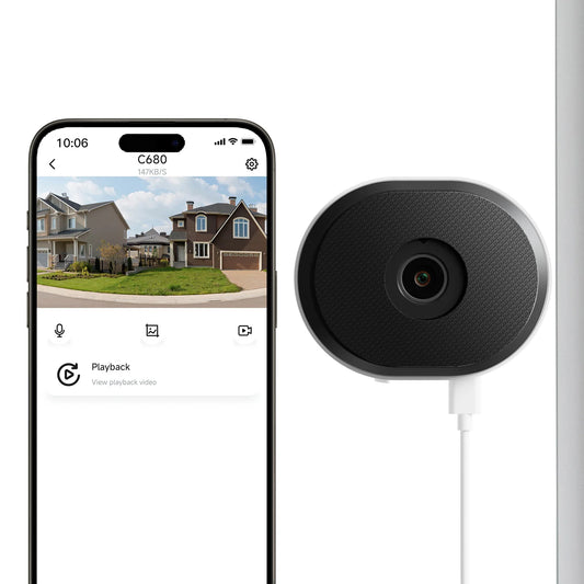 ZOSI 3MP 2K Window Security Camera Full Color Night Vision 2-Way Talk AI Detection 2.4/5GHz WiFi Easy Install Home Surveillance