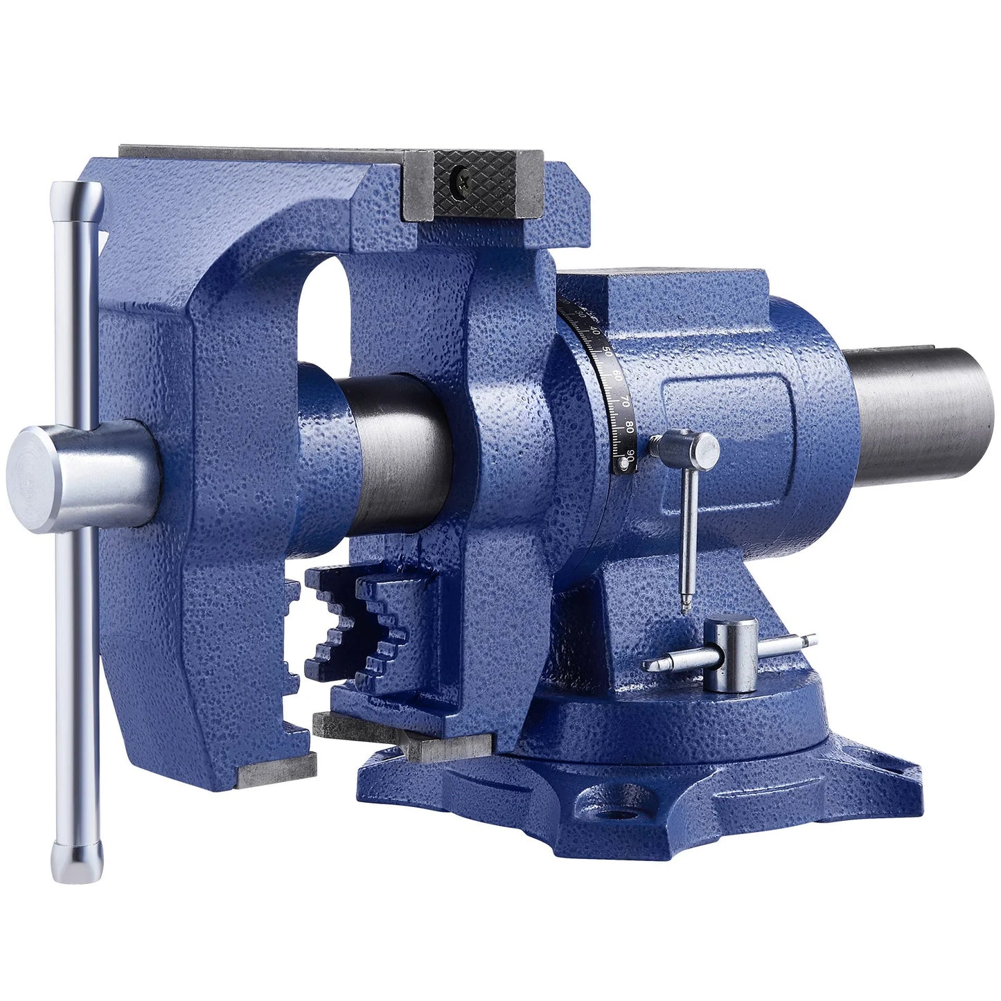 SucceBuy Heavy Duty Bench Vise 6-1/2" Jaw Width, 5" Max Jaw Opening Multi-Purpose Ductile Iron Bench Vise+Anvil for Metalworking