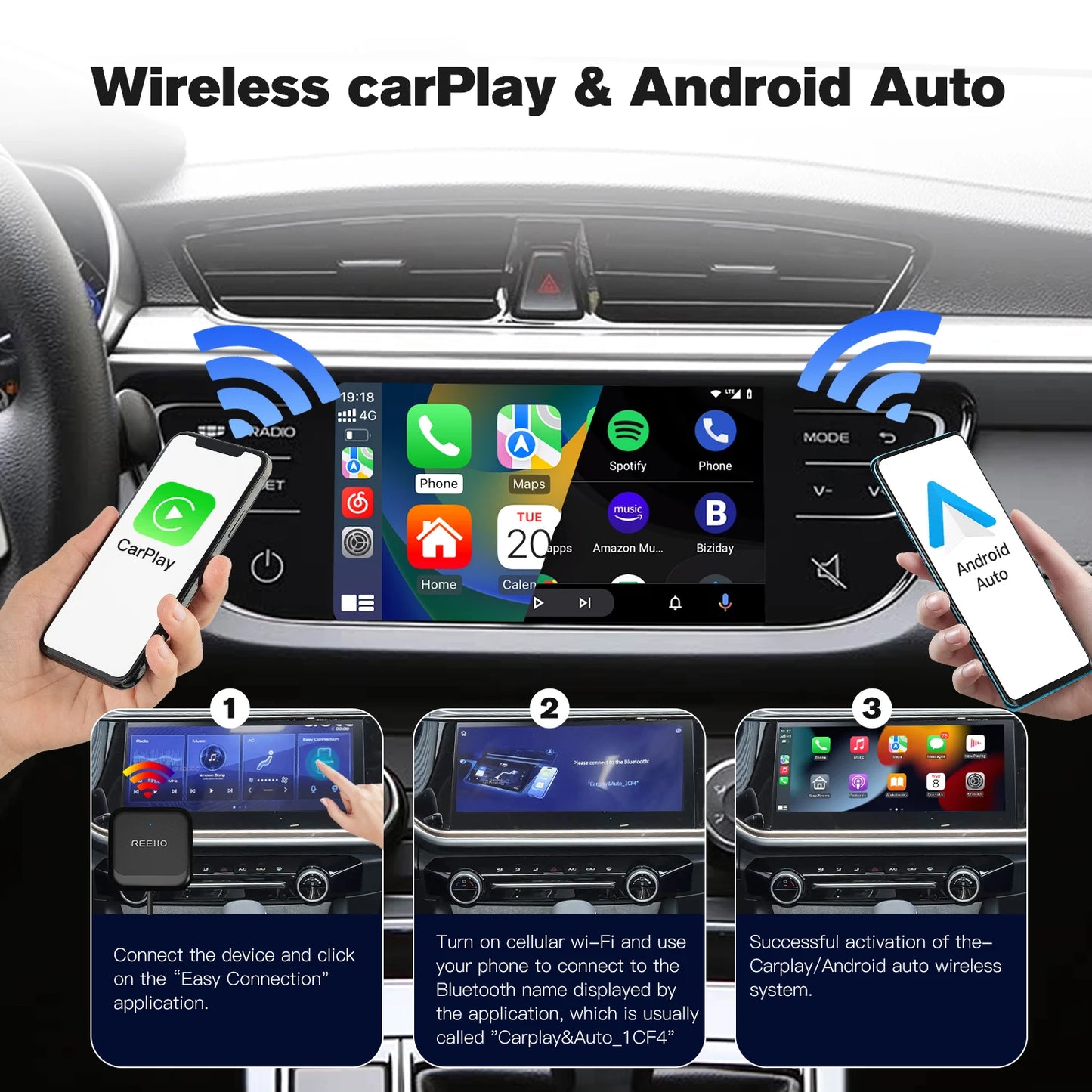 New Plug and Play Carbitlink Smartlink  Phonelink Adapter to Wireless CarPlay Android AUTO dongle Box Jetour X70X70S X90 X95