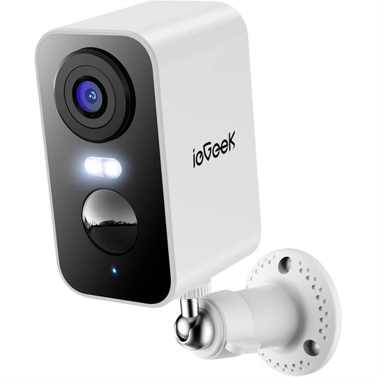 Wireless Outdoor Security Camera, 2K Battery-Powered with Spotlight, Siren, AI Detection, Color Night Vision for Home Safety