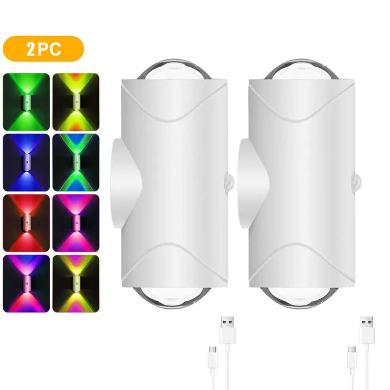 LED Smart Motion Sensor Night Light Sunset Lamp Rechargeable Wireless Magnetic Wall Indoor Lamp for Bedroom Garden Indoor Light