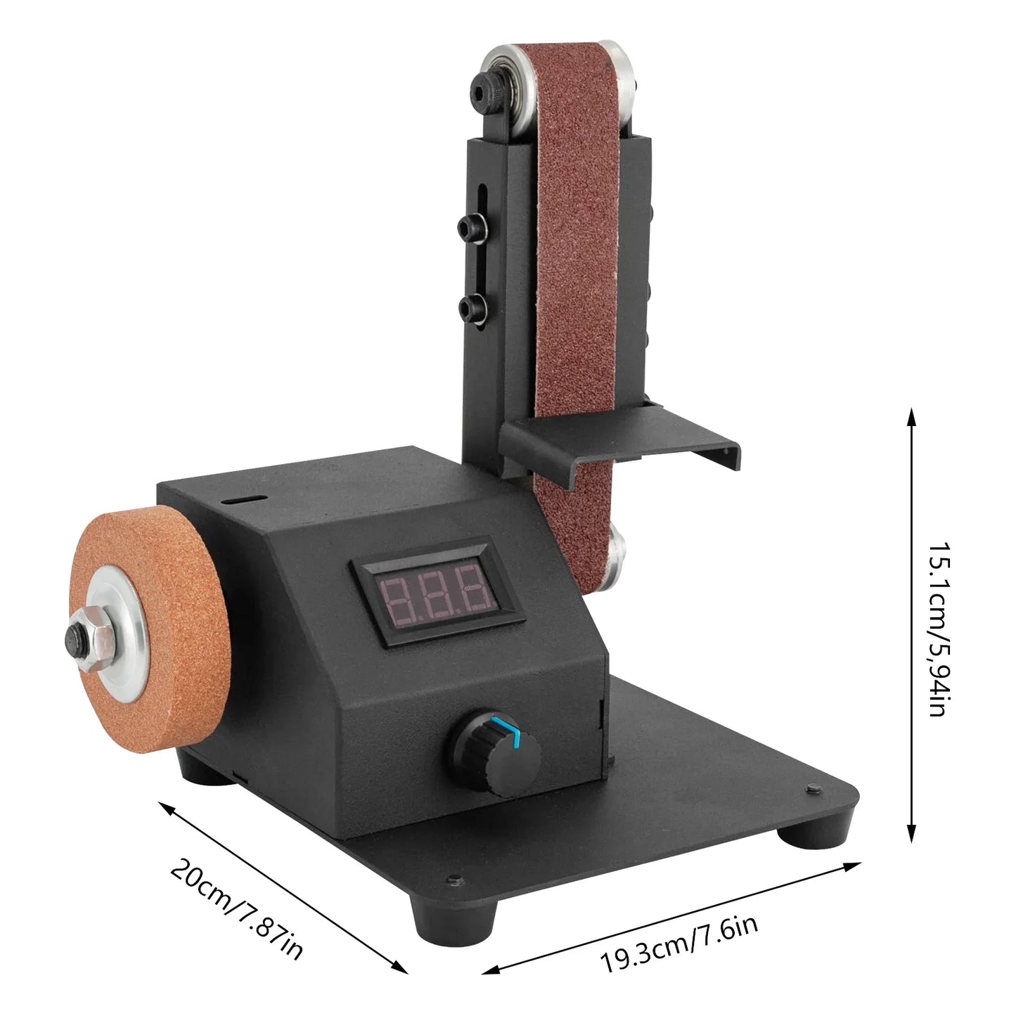 Mini Belt Sanding Machine 350W Compact Belt Sander 110V/220V  for DIY and Small Projects