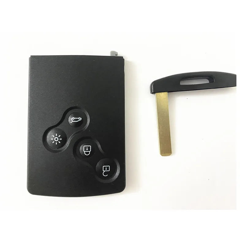 NO LOGO! Keyless Go Handsfree Smart Card Remote Car Key 4 Button 433MHz  4A Chip for Renault Clio IV 4 Captur 2009-2017
