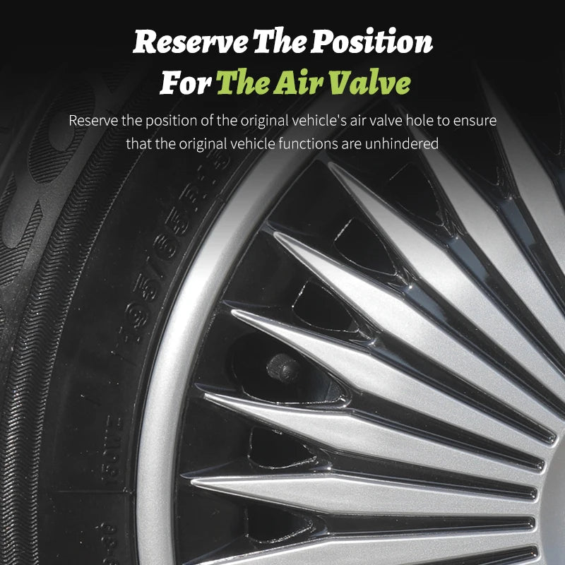 Sports Caps Rim 17 Wheel Covers Plastic Hubcaps for 17 Inches Automobile Vehicle Full Coverage Wheel Cap Replacement Accessories
