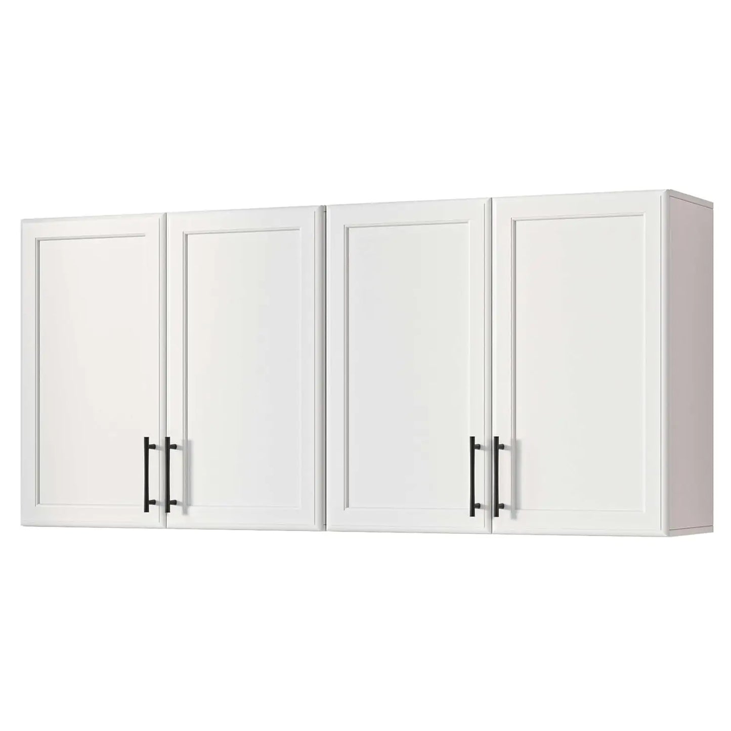 White Wall Mounted Storage Cabinet with Adjustable Shelf for Laundry Bathroom Kitchen 48", Customized