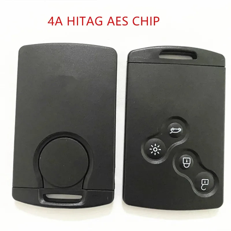 NO LOGO! Keyless Go Handsfree Smart Card Remote Car Key 4 Button 433MHz  4A Chip for Renault Clio IV 4 Captur 2009-2017