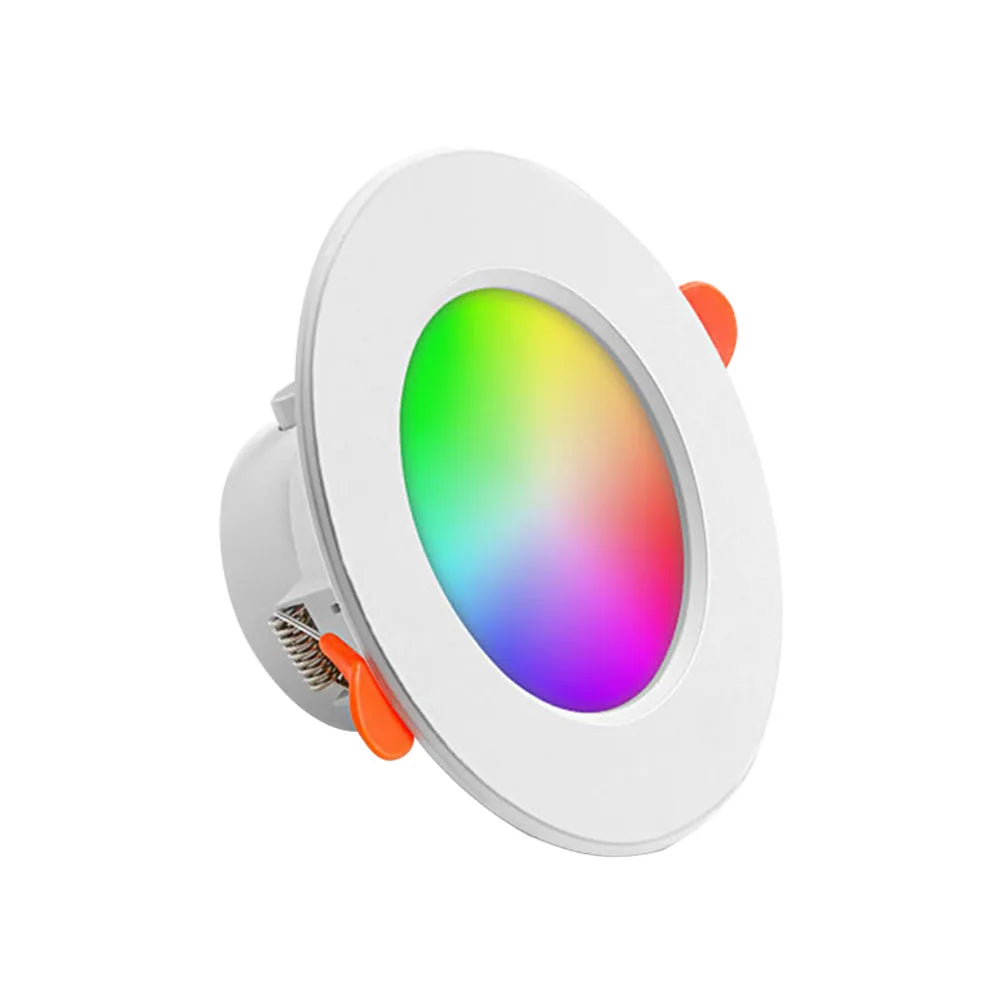 1-10PCS 10W Smart LED Downlight Bluetooth Ceiling Lamp RGB Lamp APP Remote Control Color Changing Light for Google Alexa Home