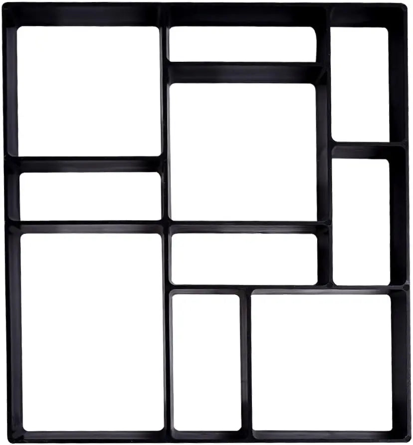 Reusable paving molds for concrete, stone molds, sidewalk stepping stones, DIY garden and patio molds