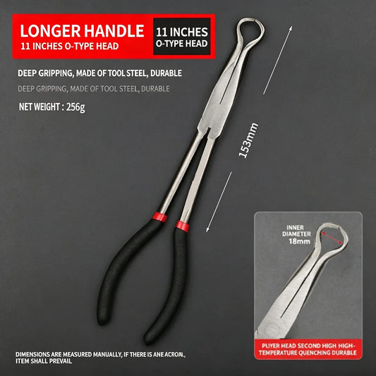Car Ignition Spark Plug Removal Pliers Clamp Automotive Hand Repair Tool Secure Ring Nose Design Non-Slip Handles Engine Tool