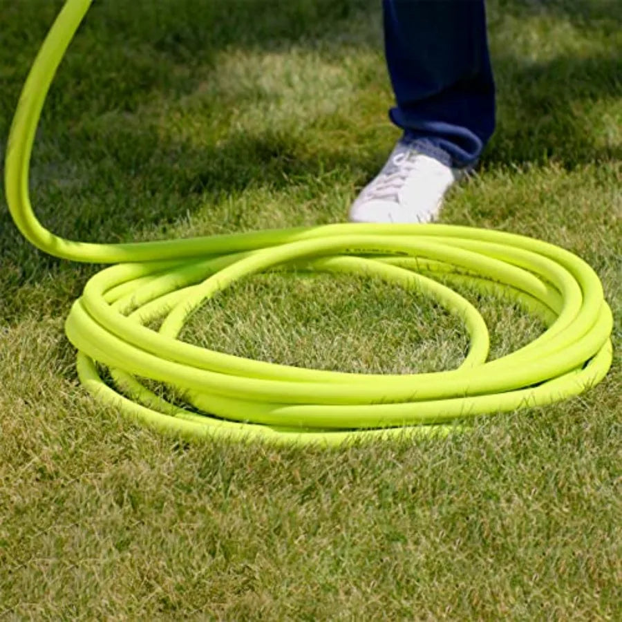 Heavy duty 3 4 in. x 100 ft garden hose designed for outdoor irrigation and watering plants lightweight construction for easy h