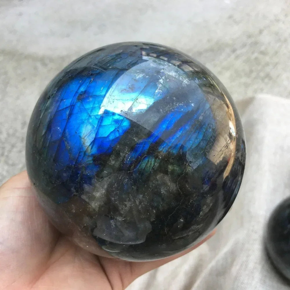 6-10cm Labradorite Ball Sphere  Home Decoration Crafts   High Quality  Natural Smooth  Stone  Crystals and Stones Healing Ball