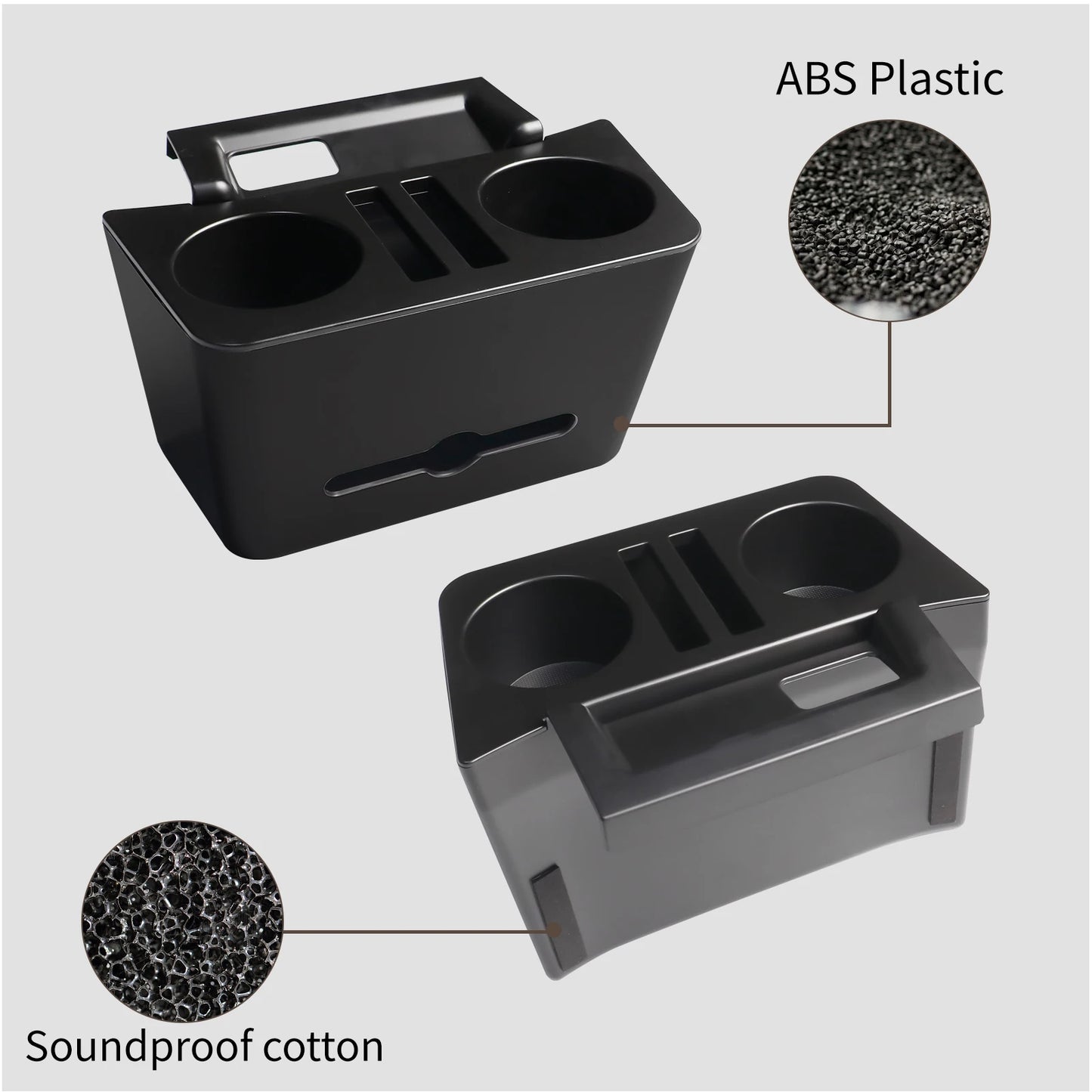 For Toyota Sienna 2024-2025 Car Central Control Armrest Cup Holder Tissue Box Storage Box Organizer Case Interior Accessories