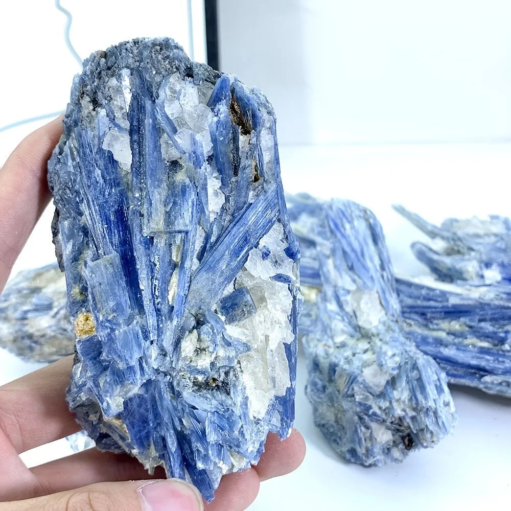 800-1000g Kyanite Specimen Raw Stone Blue Crystal  Mineral Raw Stone Healing Crystals  Home Decor Decoracion Feng Shui