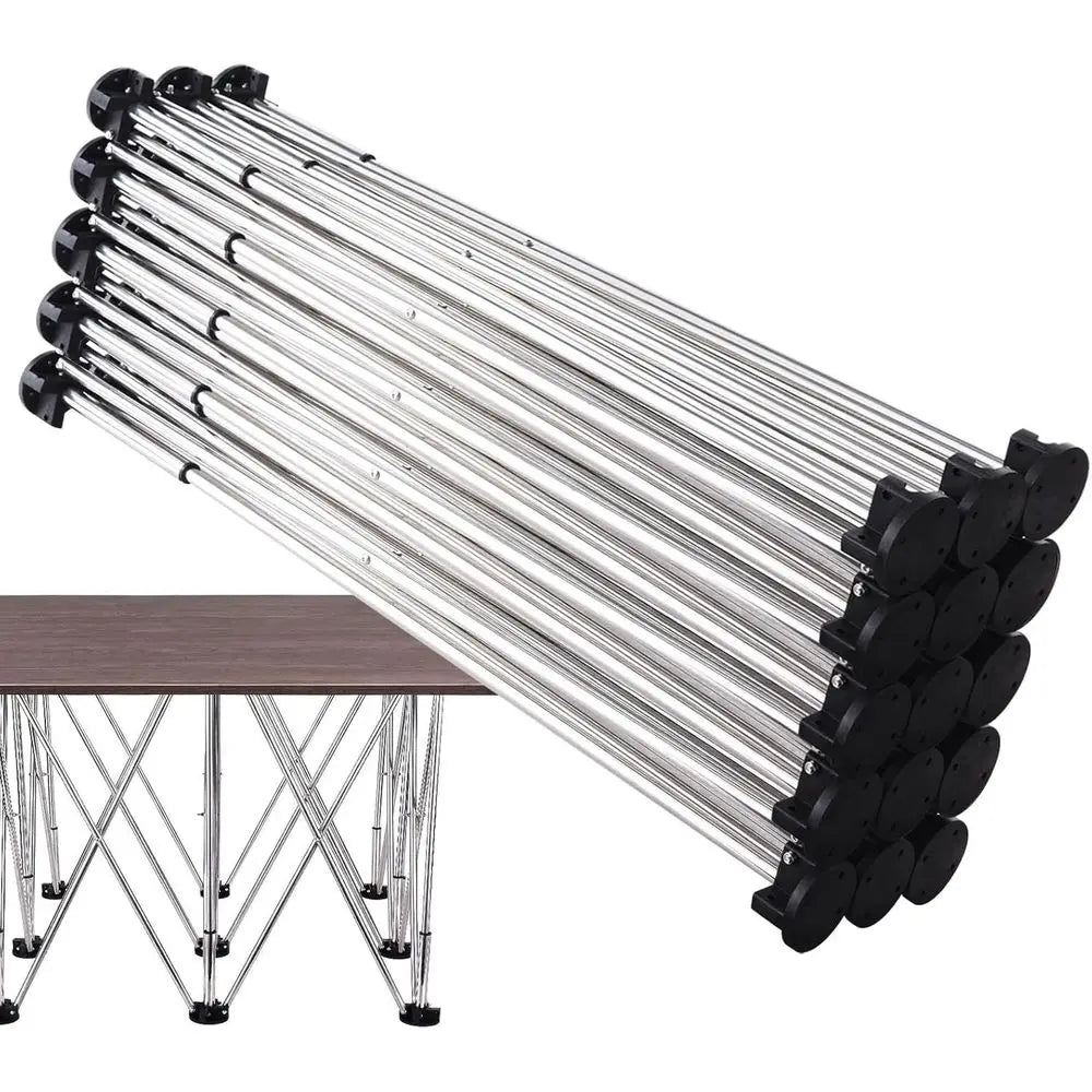 Collapsible Steel Workbench | Heavy-Duty Telescopic Sawhorse with 1500kg Capacity for Carpentry and Woodworking