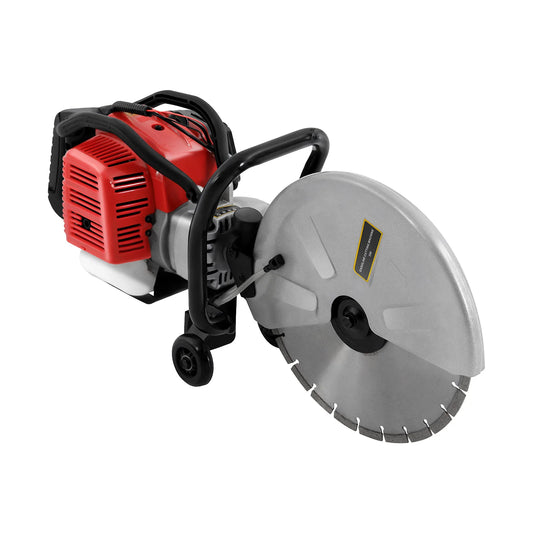 1400W Gasoline Concrete Cutting Saw Concrete Cutter Saw 52cc 2-Stroke Slotting Machine Saw for Cement Blocks, Stones