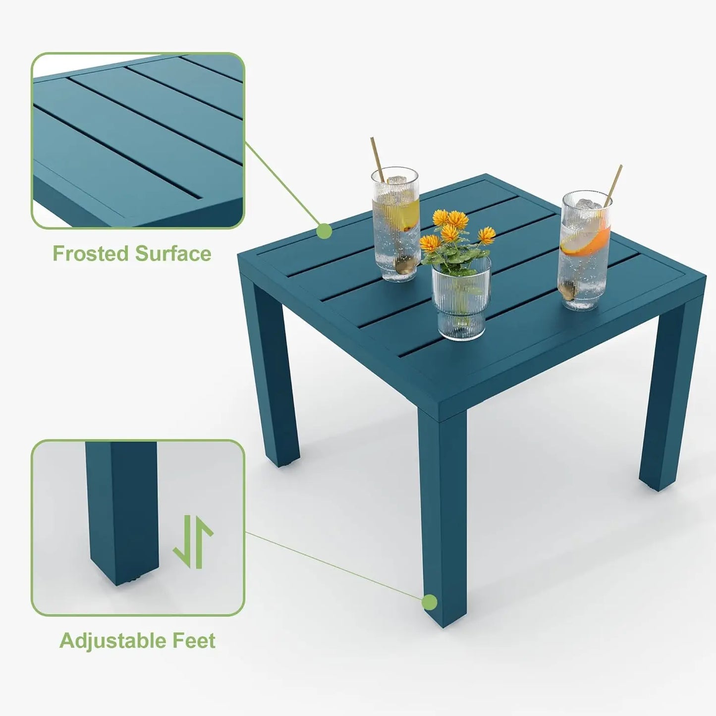 Patio Bistro Set 3 Piece, Bistro Table and Chairs Set of 2 Outdoor, Small Patio Furniture Sets with Coffee Table Garden Supplies