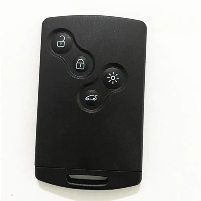 NO LOGO! Keyless Go Handsfree Smart Card Remote Car Key 4 Button 433MHz  4A Chip for Renault Clio IV 4 Captur 2009-2017