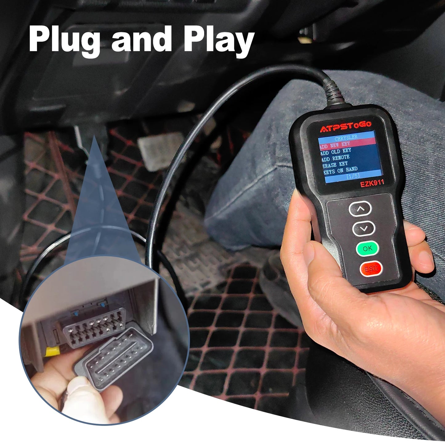 ATPSTOGO OFFERS MULTIPLE OPTIONS REMOTE PROGRAMMING KEY FOB TOOL FOR CHRYSLER DODGE JEEP HONDA TOYOTA LEXUS FORD GMC NISSAN