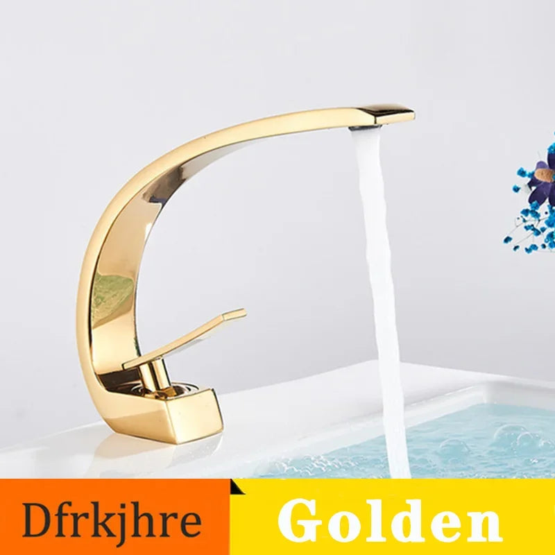 Basin Faucet Brass Chrome Faucet Brush Nickel Single Handle Deck Mounted Sink Mixer Tap Vanity Hot Cold Water Bathroom Faucets