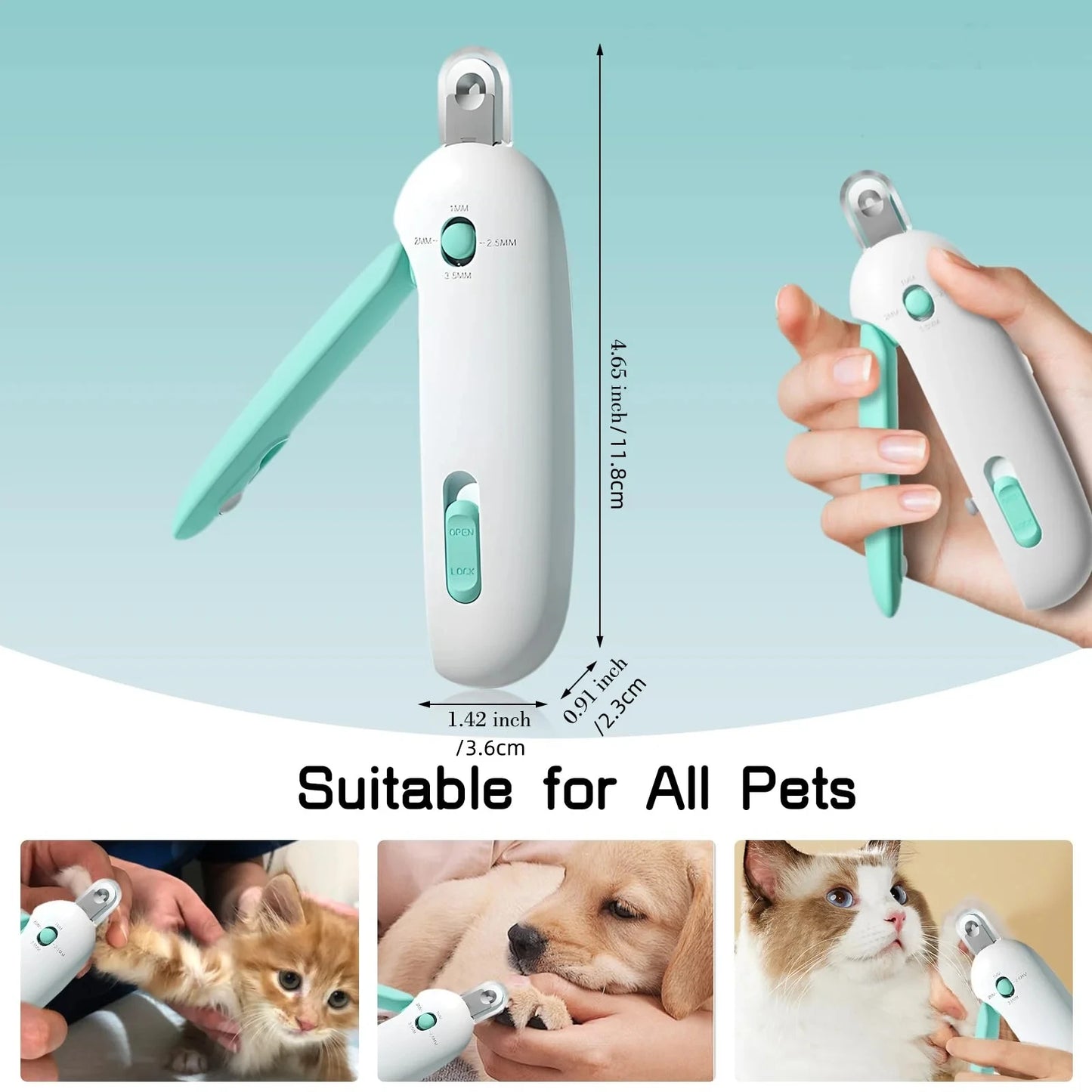 Cat Dog Nail Clipper Cutter Professional Pet Nail Clippers with Adjustable Hole Pet Claw Trimmer Puppy Kitten Care Grooming Tool