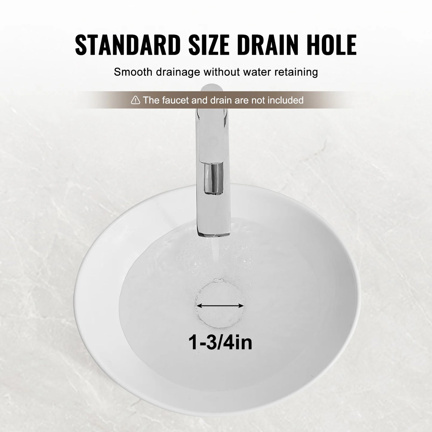 SucceBuy Oval Vessel Sink Vessel Sink Bowl Countertop White Ceramic Bathroom Sinks Above Counter for Bathroom Hotel and RV