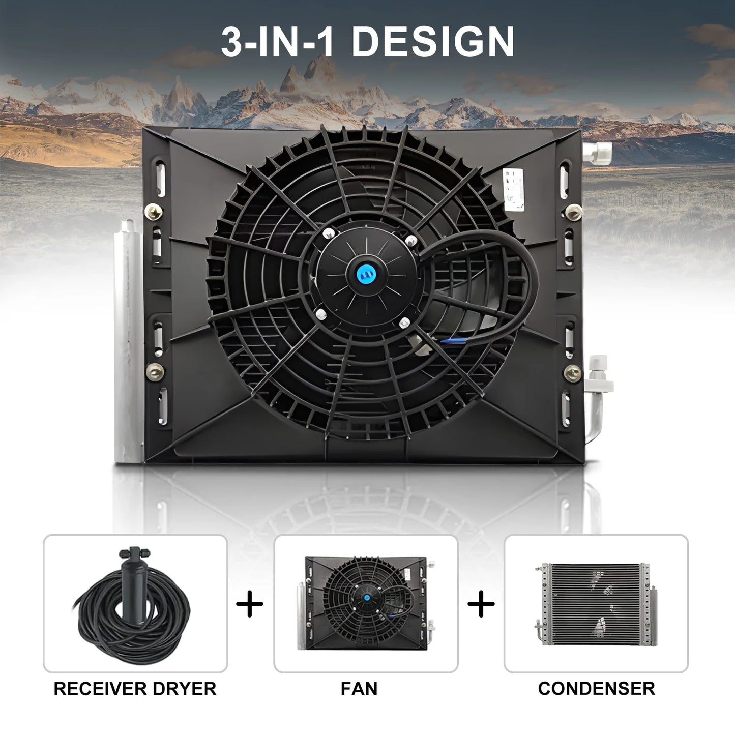 Aspligo 12V Cooling 2025 Car Electric Air Conditioner Universal For Truck Bus Camper Van Compressor Underdash Air Conditioning