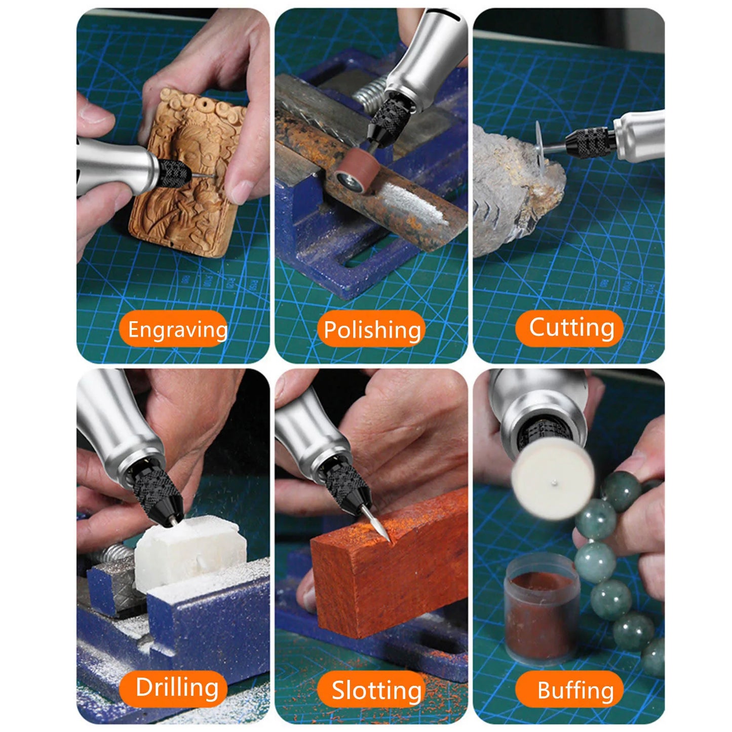 Rotary Tool Variable Speed 0-18000RPM, Electric Grinder for Makita 18V Battery for Engraving Polishing Grinding Cutting