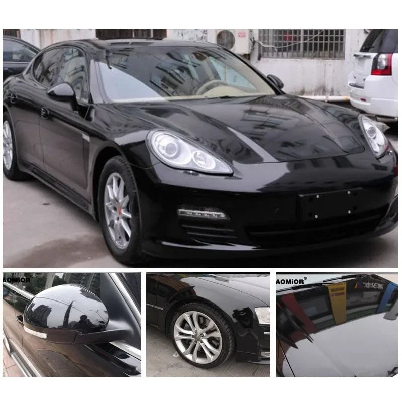 Gloss Black Car Body Film Vinyl Wrap Decals Self Adhesive Sticker Motorcycles Bike Auto Skin Color Changing Films 150*50cm 2028