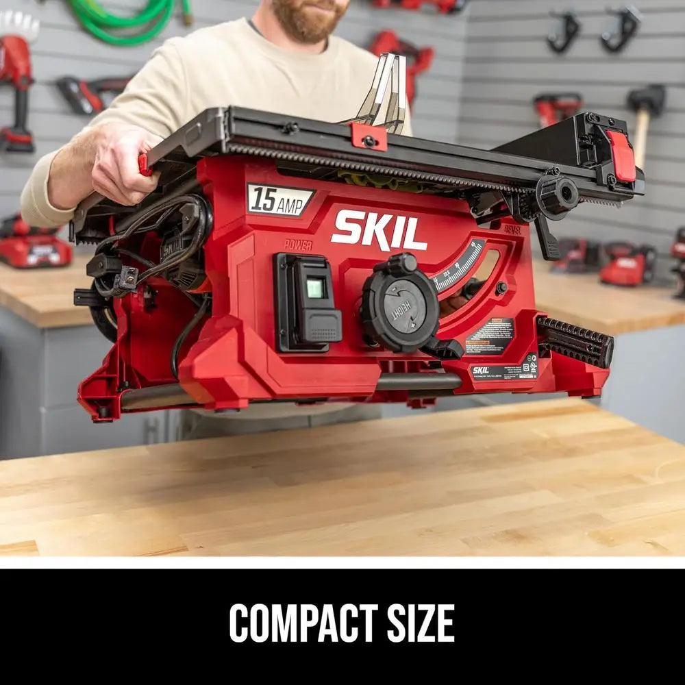 8.25 Portable Table Saw with 15 Amp Power for Jobsite Use (Stand Not Included)