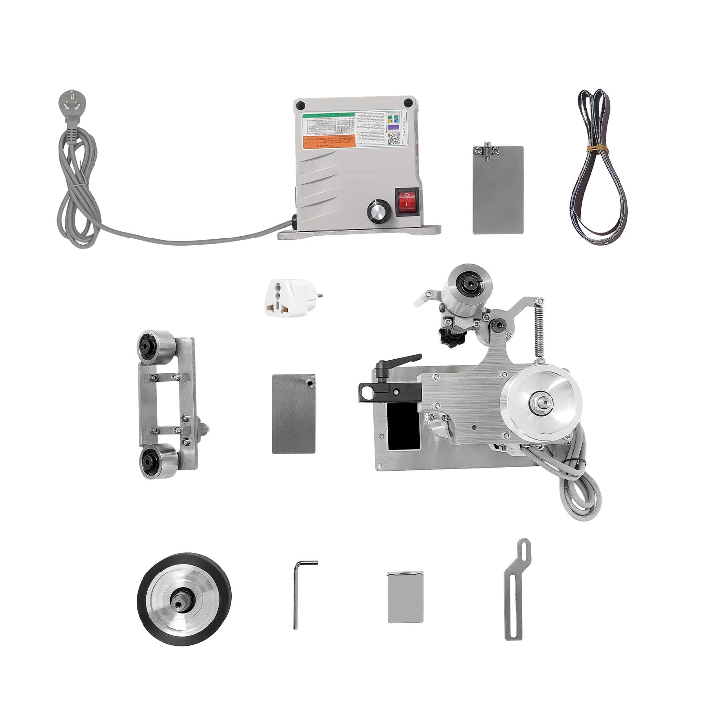550W Desktop Belt Sander DIY Polishing Grinding Machine 5000rpm Abrasive Belt Machine for Metal Processing/Jewelry Making